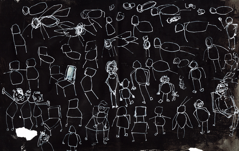 Stevie Cohen. Not the Floor sketchbook work