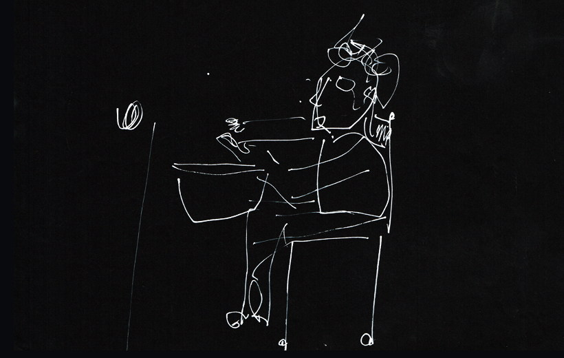 Stevie Cohen. Not the Floor sketchbook work