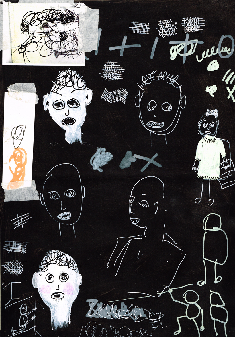 Stevie Cohen. Not the Floor sketchbook work