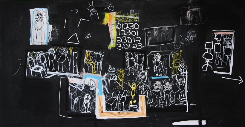 Stevie Cohen. Fly, Man, Chair #1 painting