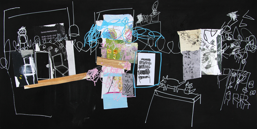 Stevie Cohen. Fly, Man, Chair #1 painting