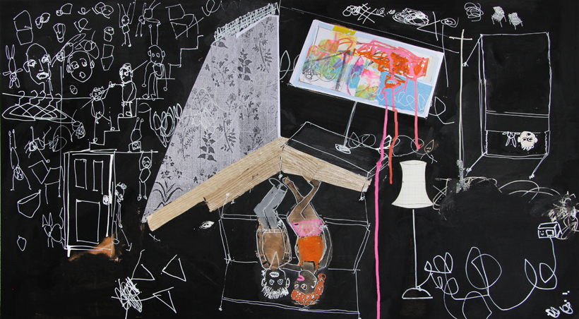 Stevie Cohen. Fly, Man, Chair #1 painting