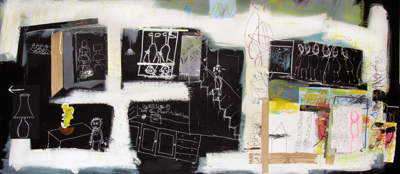 Stevie Cohen. Not the Floor #1 painting