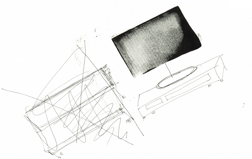 Stevie Cohen. Not the Floor - sketchbook work