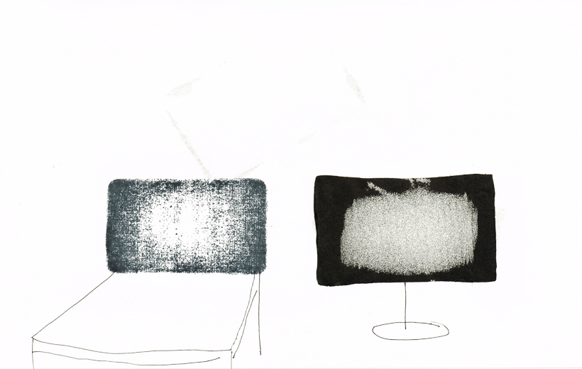 Stevie Cohen. Not the Floor - sketchbook work