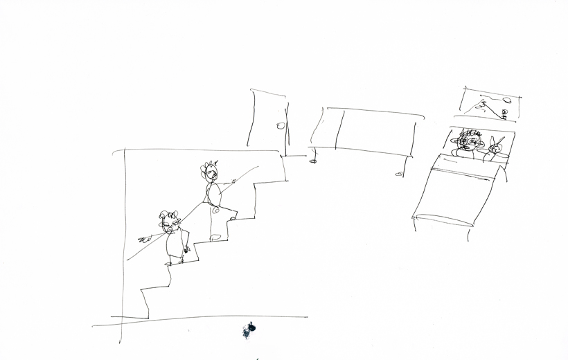 Stevie Cohen. Not the Floor - sketchbook work